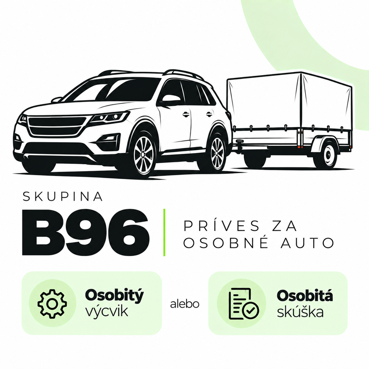 B96, osobitý výcvik alebo osobitá skúška v autoškole Delňa Prešov.