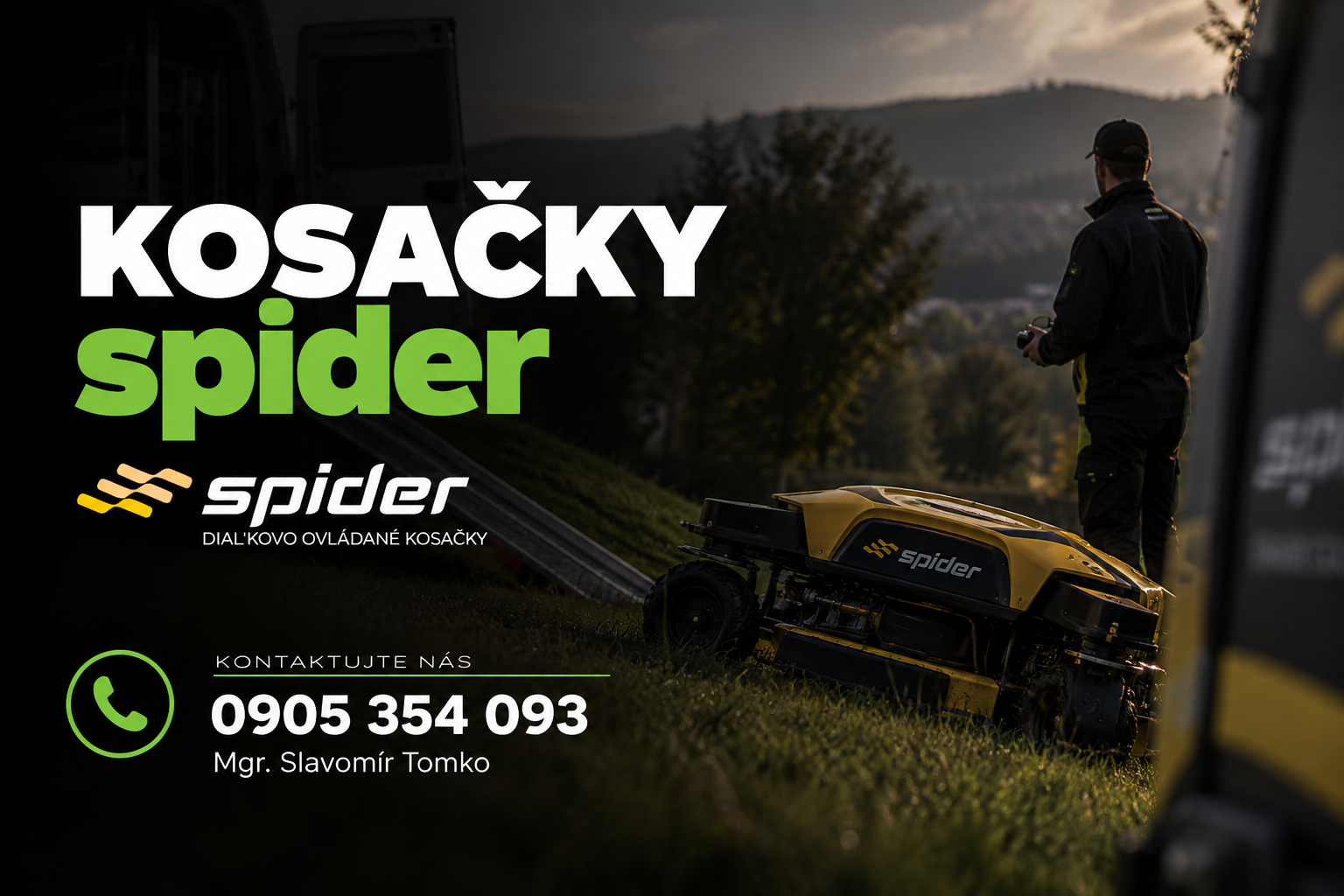 Kosačky SPIDER – predaj a servis v Prešove